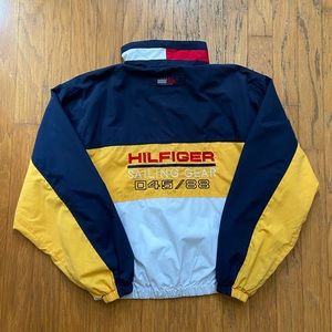 VINTAGE TOMMY HILFIGER SAILING GEAR JACKET SIZE XL COLORBLOCK GOOD CONDITION